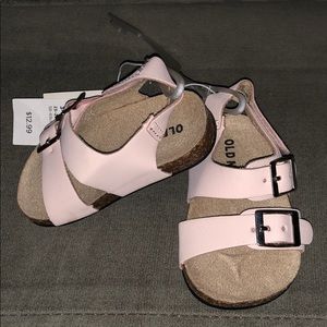 Pink infant sandals